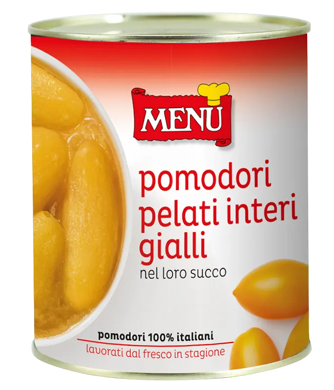 XT1 POMODORI PELATI GIALLI 800G MENU