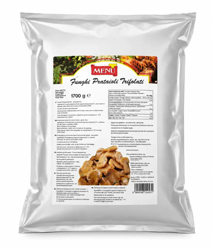 FQ2X FUNGHI PRATAIOLI TRIFOLATI - 1700g