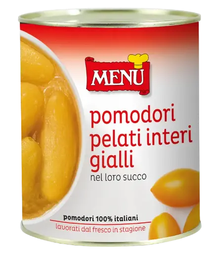 XT1 POMODORI PELATI GIALLI 800G MENU
