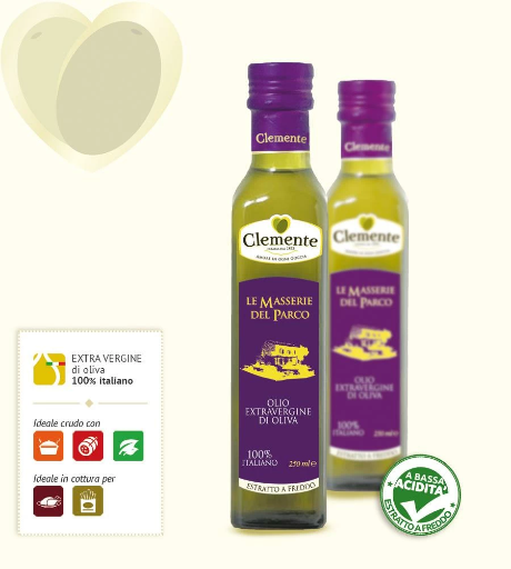 Olio Extravergine di Oliva Le Masserie del Parco "Clemente" 250ml